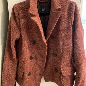 GAP tweed blazer coat